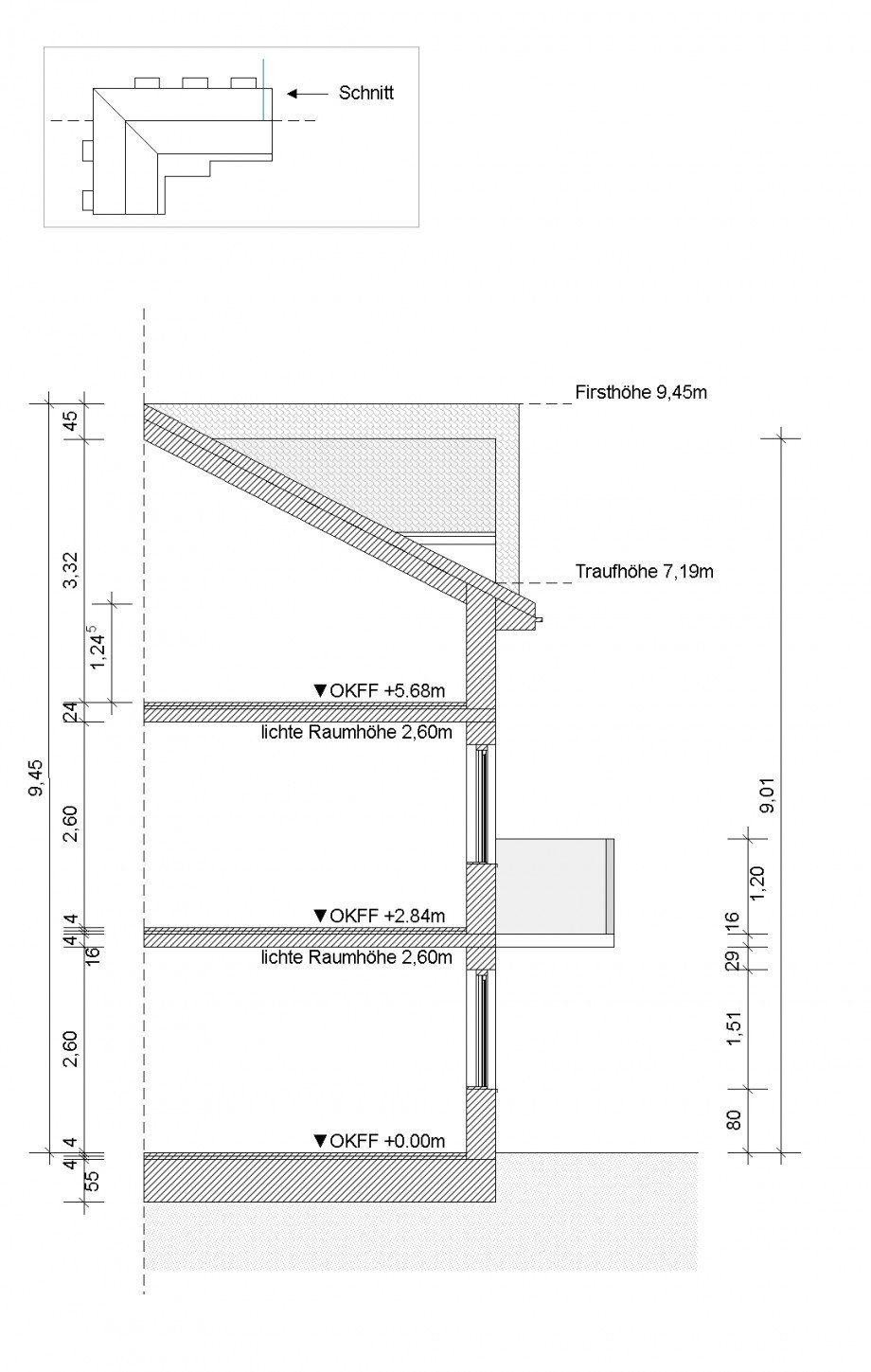 BerkenthinSatteldachSchnitt Wohngrundst�ck Berkenthin
