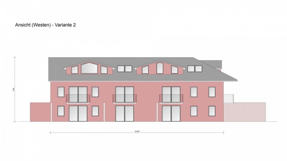 Ansicht(Westen)-Variante2 Wohngrundst�ck Berkenthin